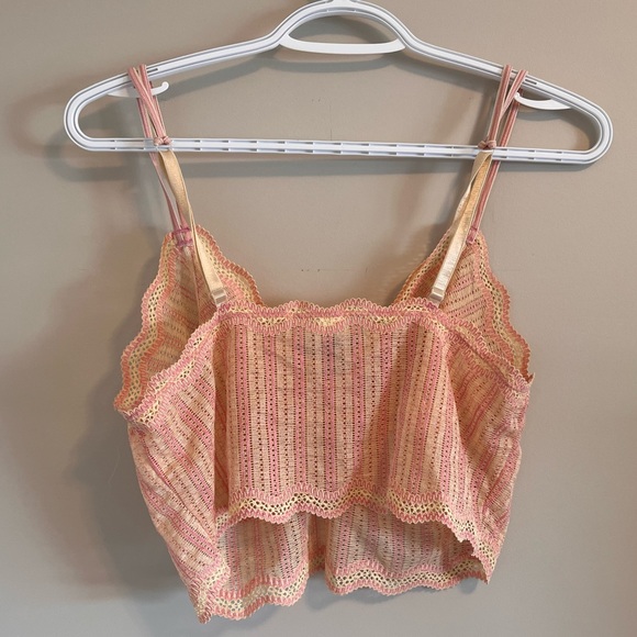 DKNY Sheer Lace Crop Top - Picture 7 of 8